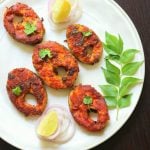 Four pieces of fried sheela fish in a plate