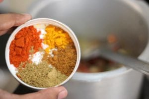 mushroom biryani-spices