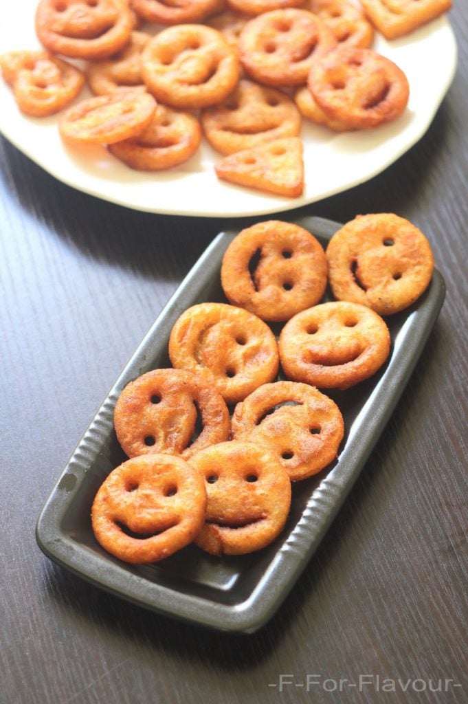 Potato smiley in a plate