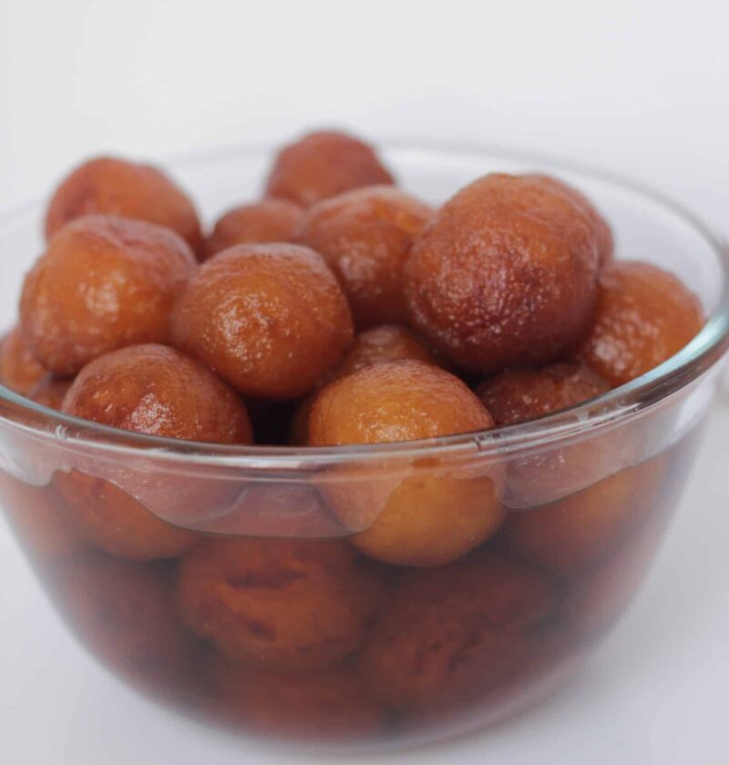 Gulab Jamun in a bowl