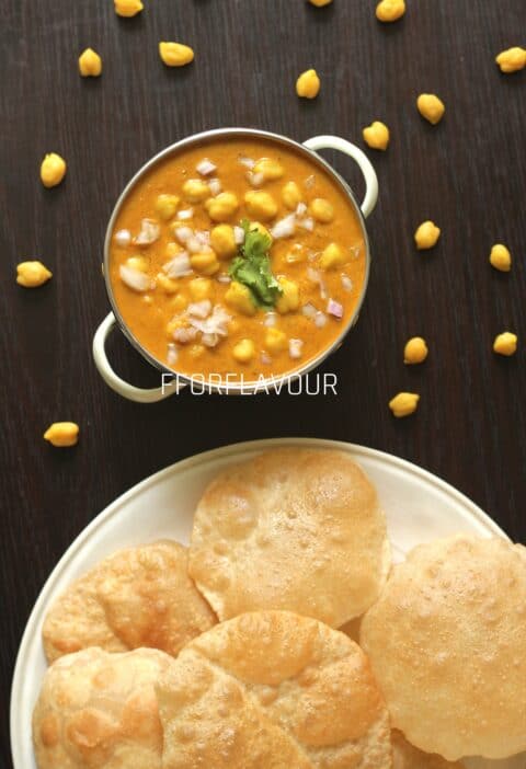 Poori with chana Masala